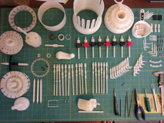 Disassembled in preparation for repairing the step drum.
